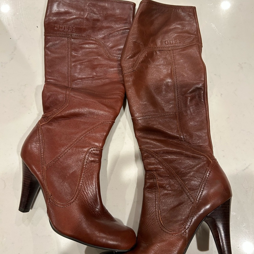 Guess Rich Brown high Boots - Picture 3 of 9